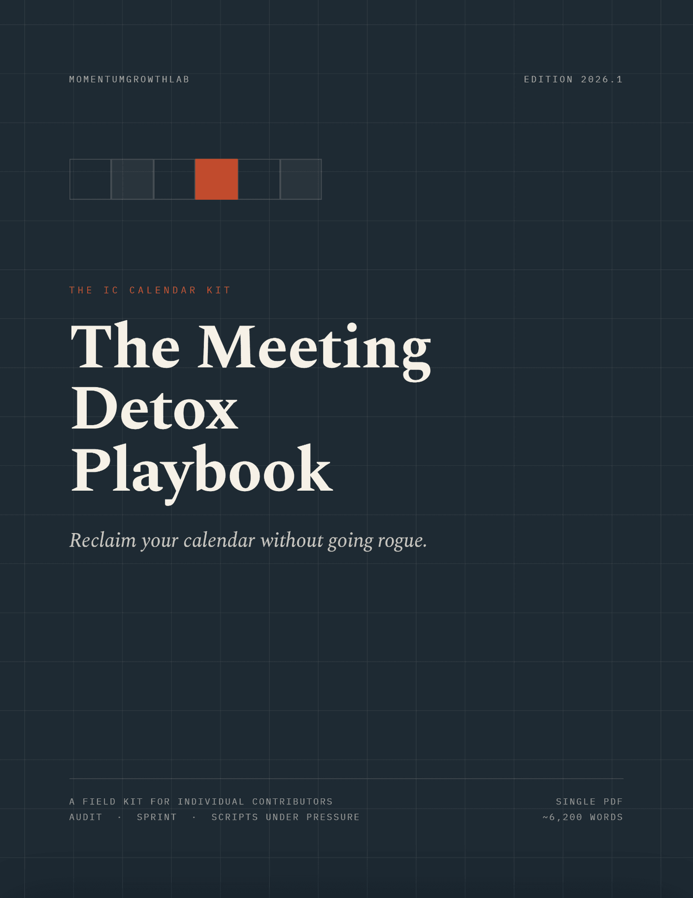 The Meeting Detox Playbook — cover