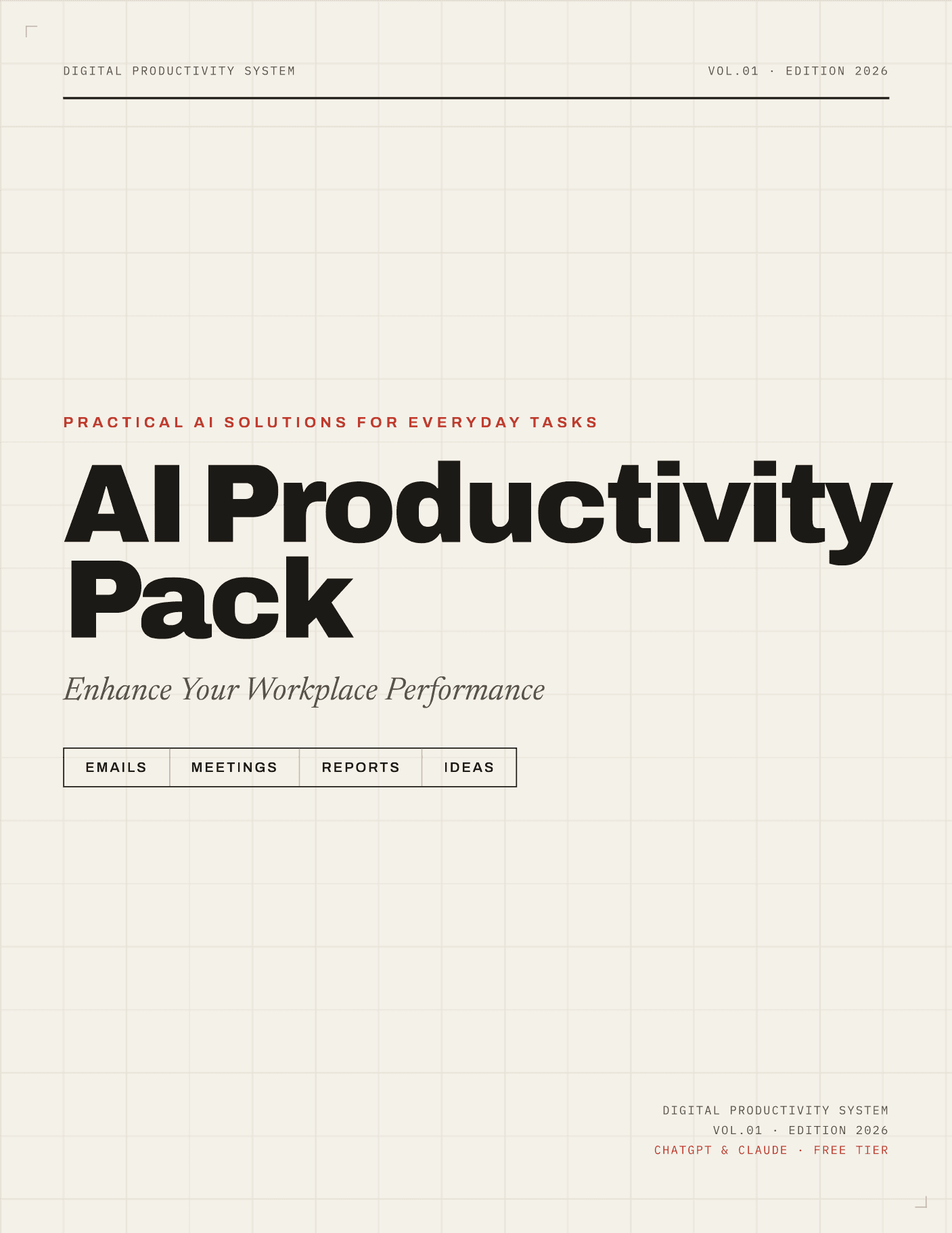 The AI Productivity Pack — cover