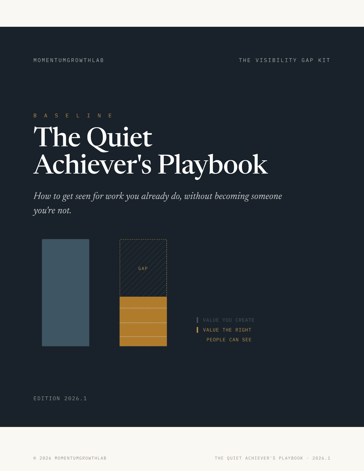 The Quiet Achiever's Playbook — cover
